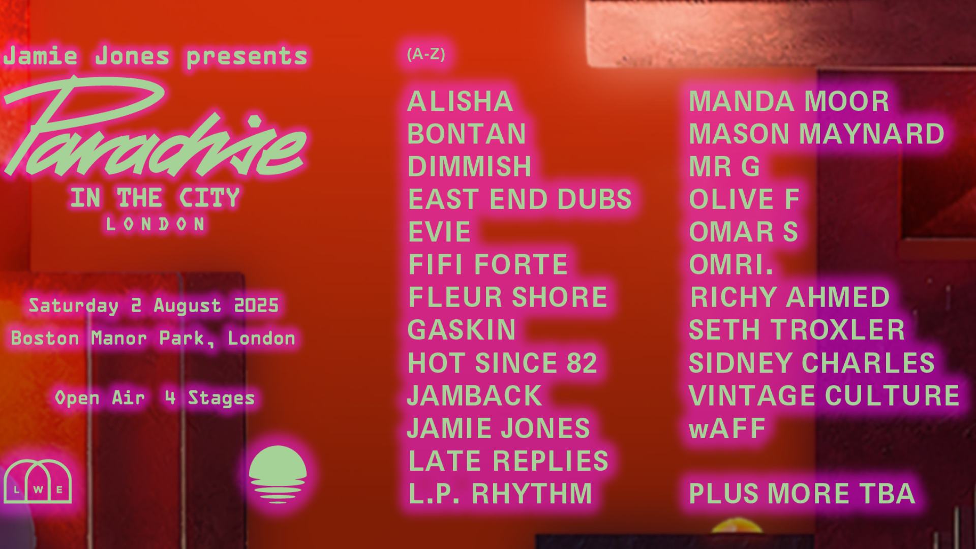 Paradise in the City<br>£25 Ticket Offer