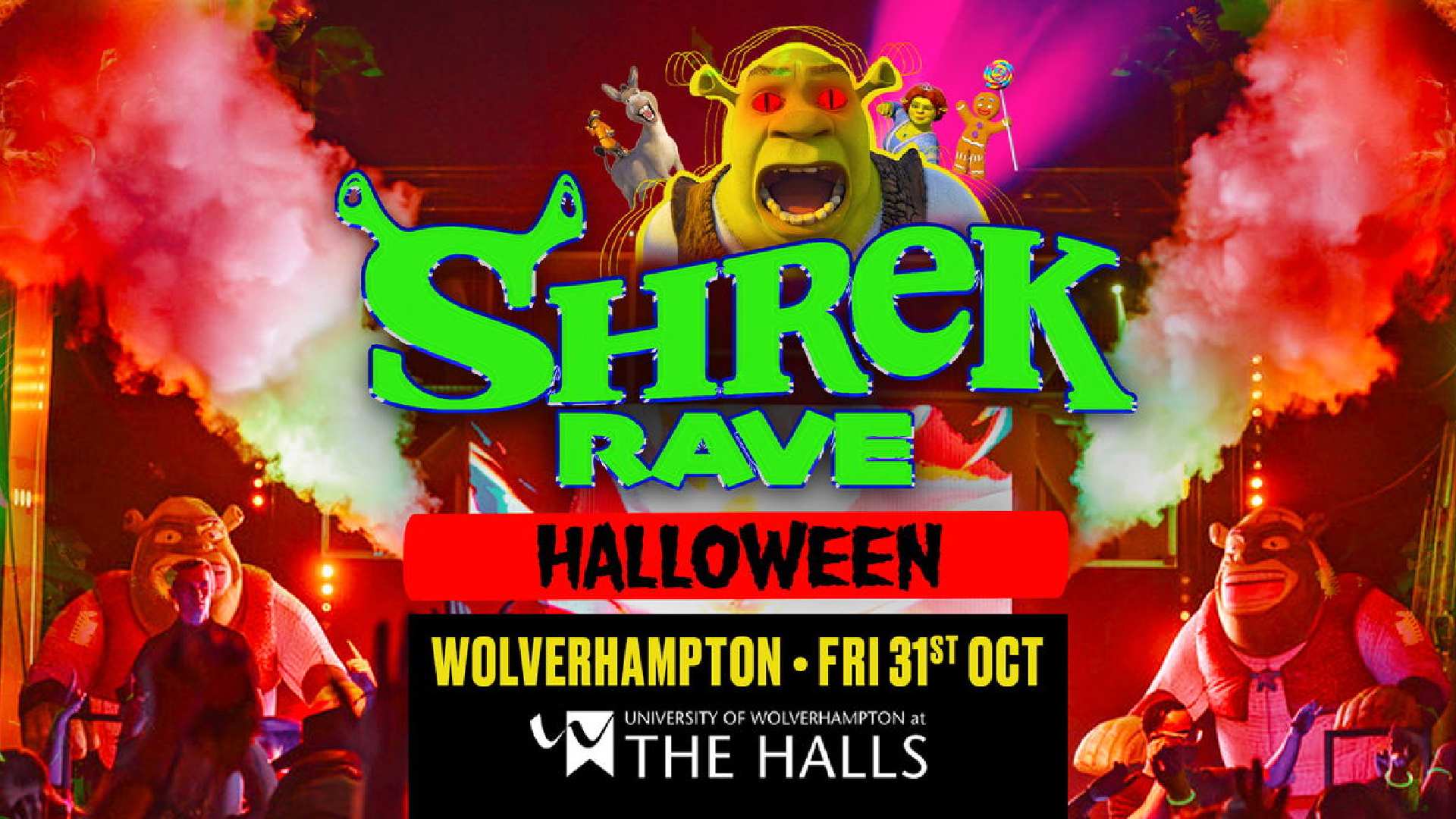 Shrek Rave: Halloween<br>2-4-1 Ticket Offer