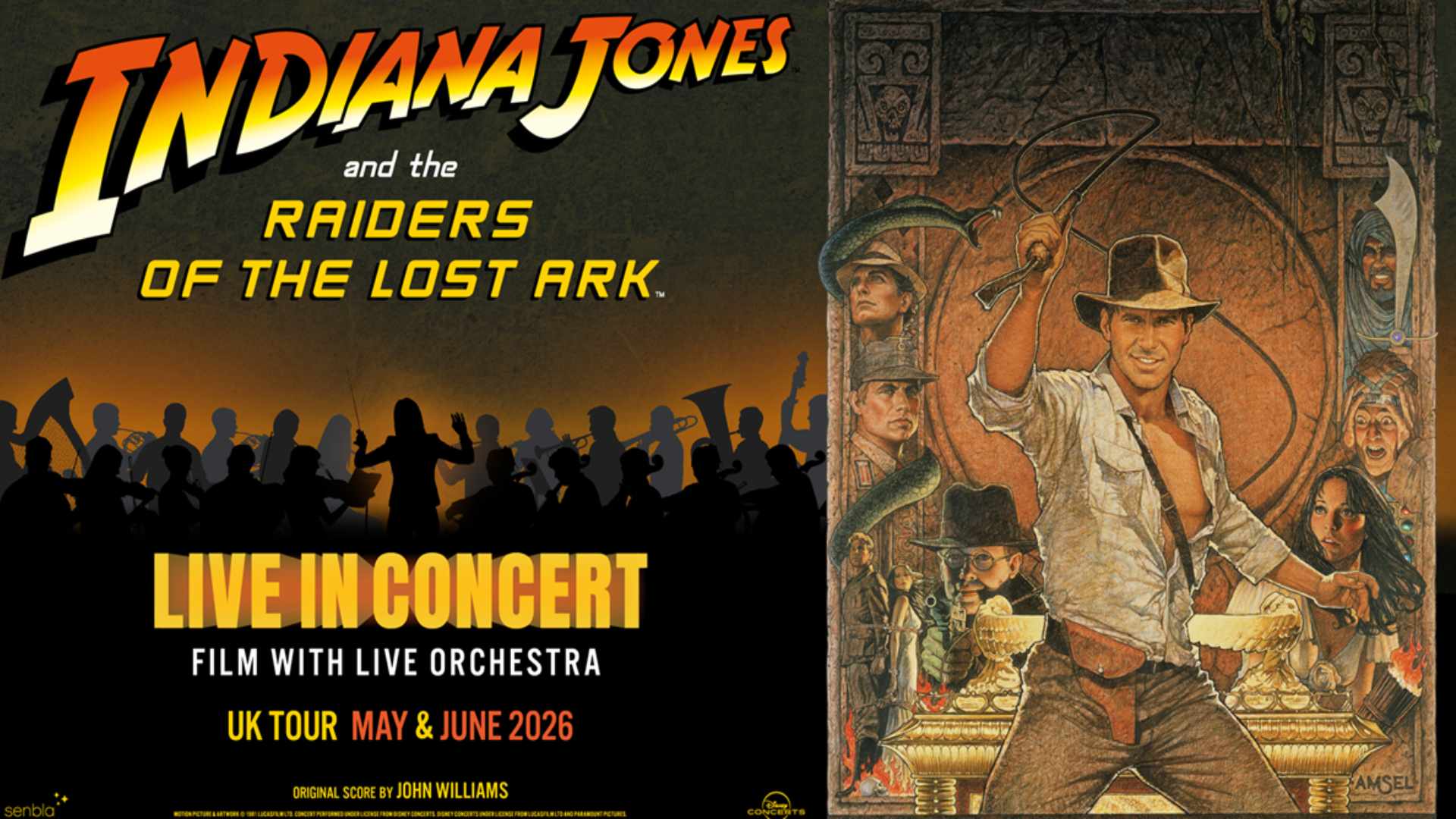 Indiana Jones and the Raiders Of The Lost Ark Live in Concert <br>Save up to 65% Using Promo Code: JONES20