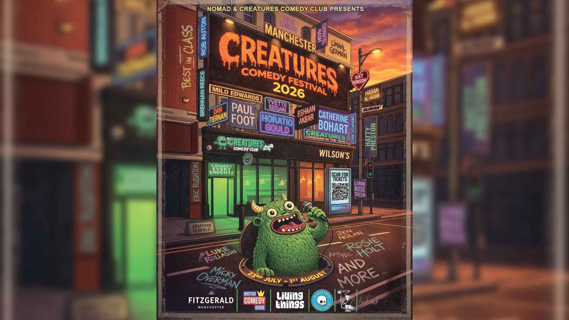 Creatures Comedy Festival 2026