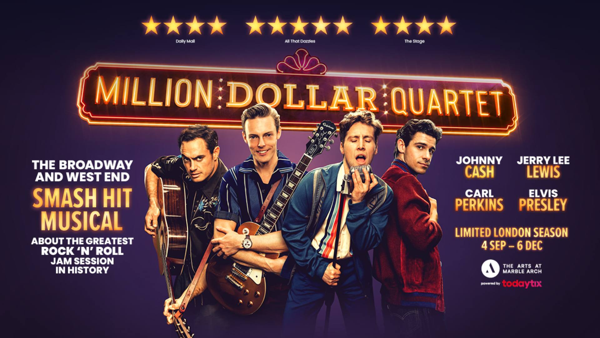 Million Dollar Quartet - Tickets from £25
