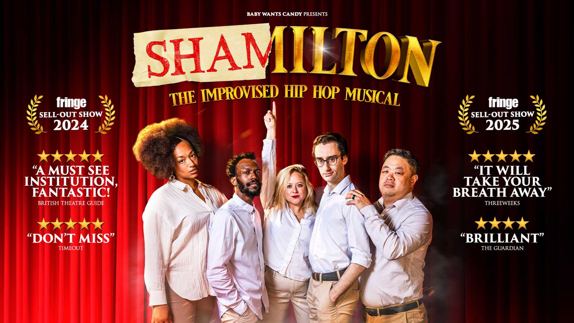 Shamilton! The Improvised Hip-Hop Musical - Tickets from £25
