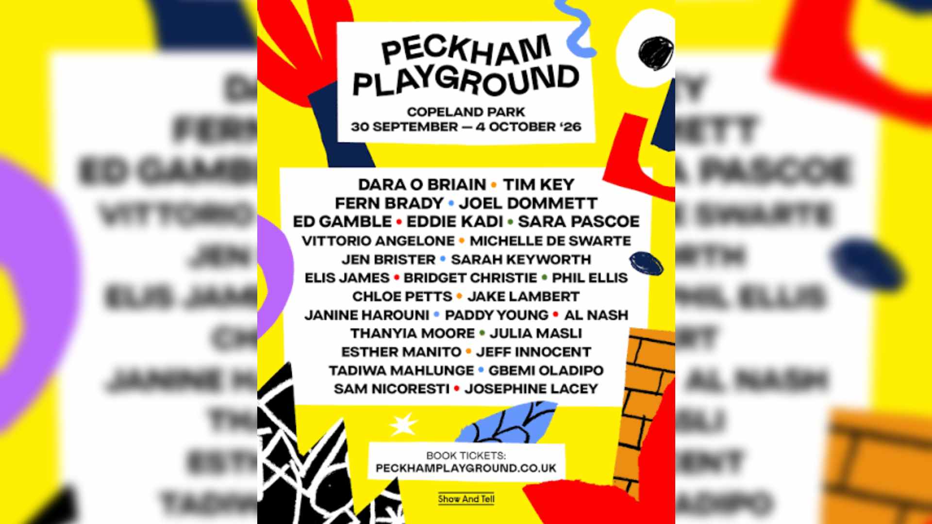 Peckham Playground<br>£12 Best Available Seats