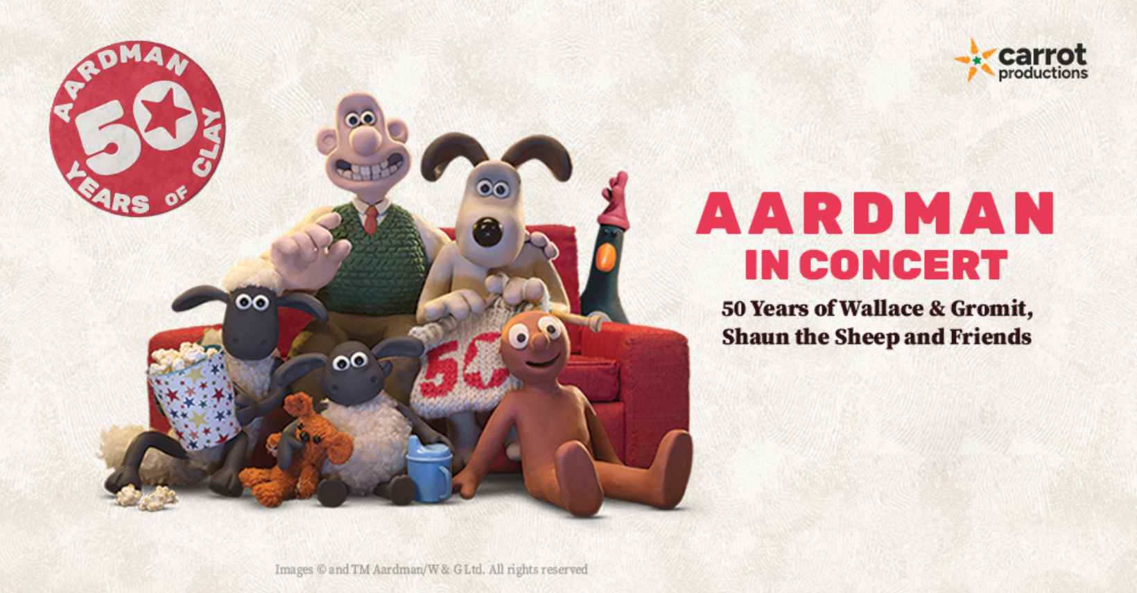 Aardman in Concert - Film with Live Orchestra<br>£14 Best Available Seats