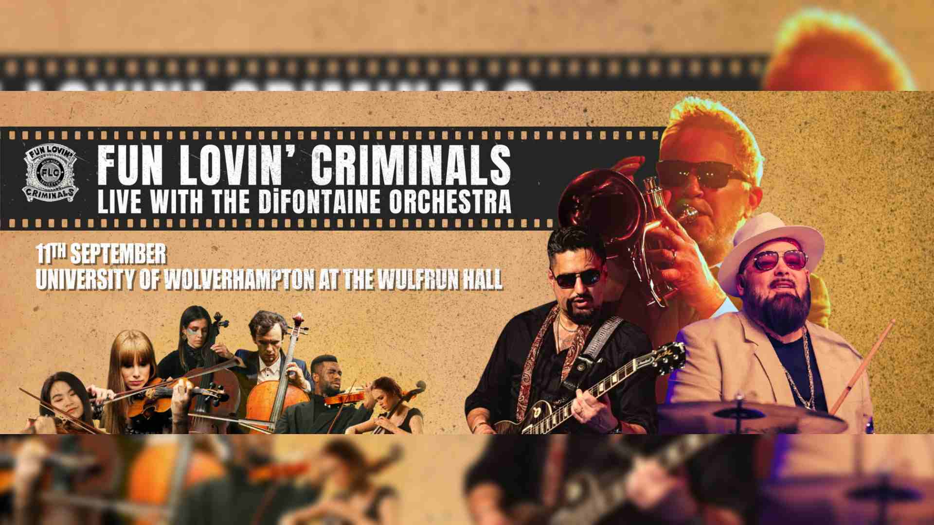 Fun Lovin' Criminals Live With The DiFontaine Orchestra<br>£8.05 Fees Only